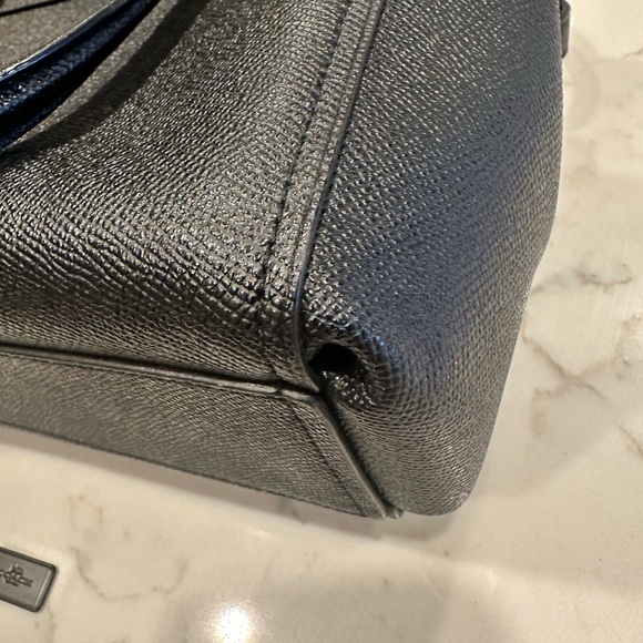 Coach Medium Purse Black Satchel - Picture 4 of 11